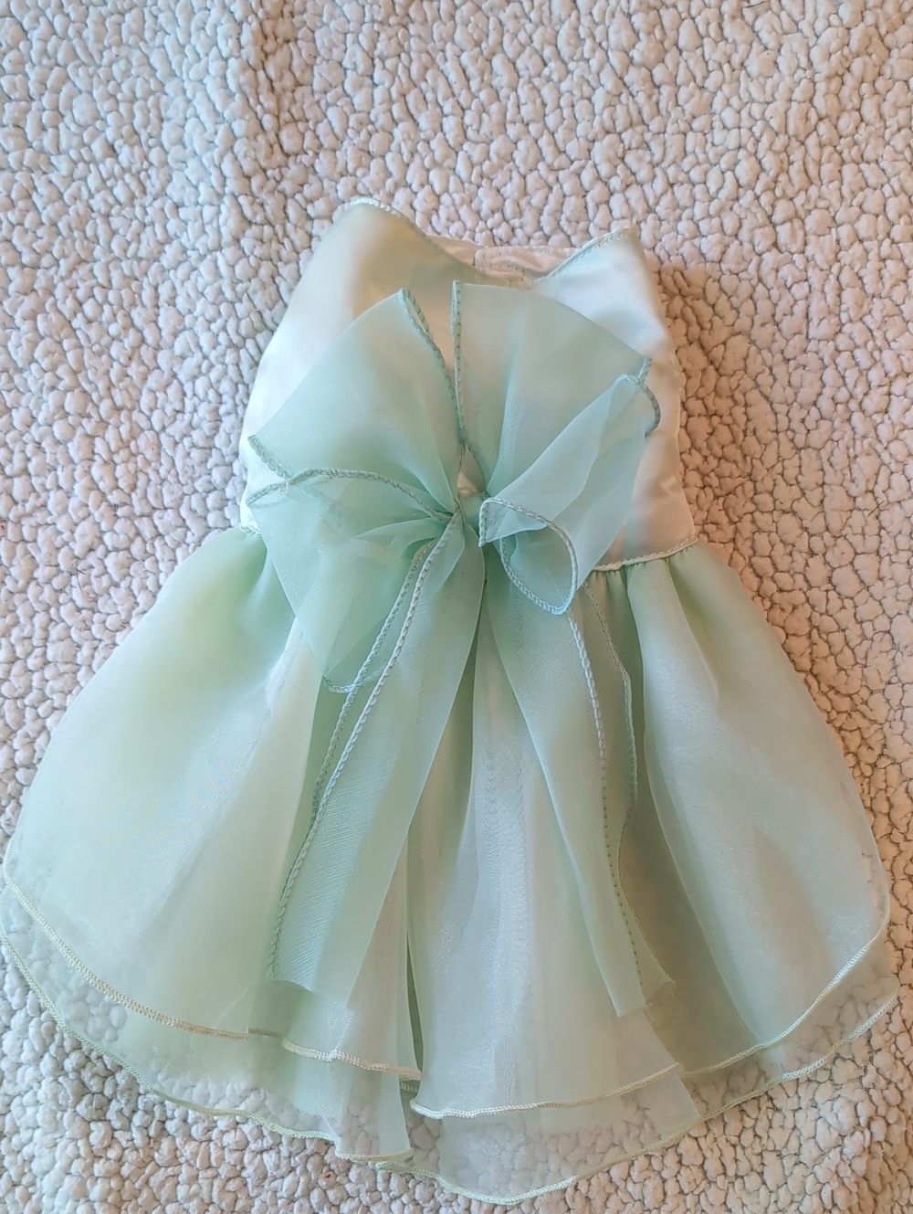 Dog Puppy Dress Mint Green SMALL Festive STAINS